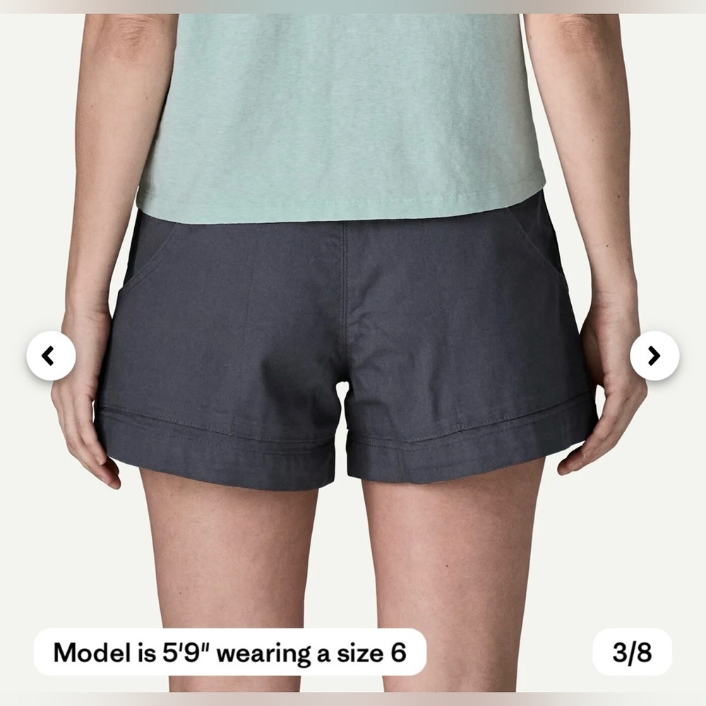 Patagonia Women's Stand Up® Shorts - 3½" Sz 4 NWOT - Picture 4 of 8
